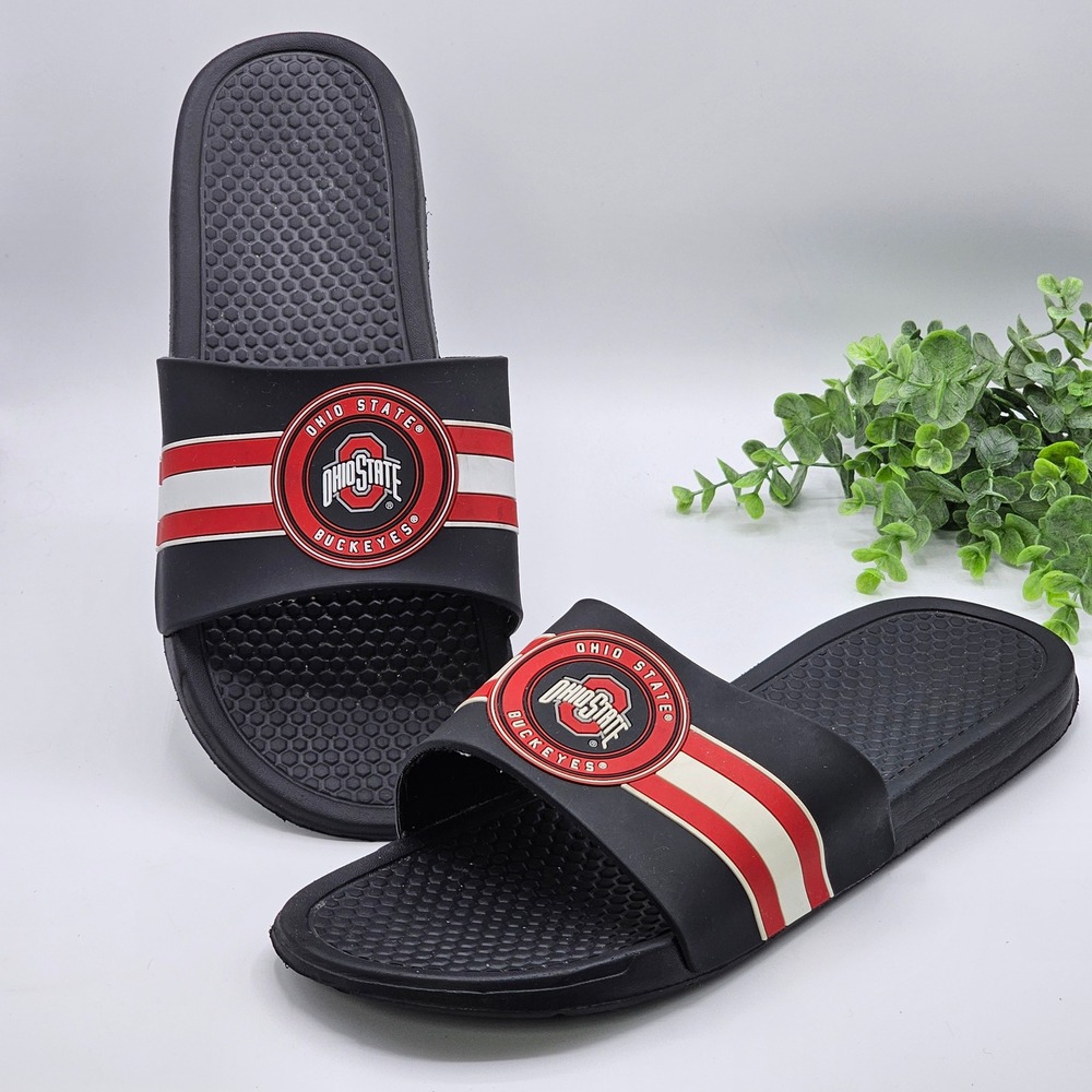 Ohio State‎ Buckeyes Slides Sandals Men's XL 13-14 NCAA College